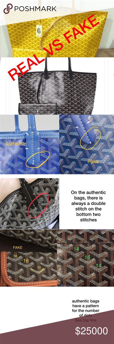 goyard bag real vs fake|authentic goyard bag detector.